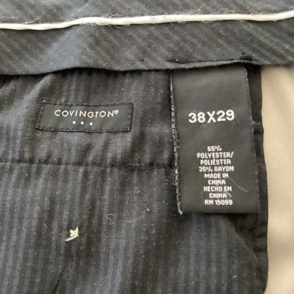 Covington Beige Mens Slacks Trousers Pants 38x29 - Picture 4 of 5